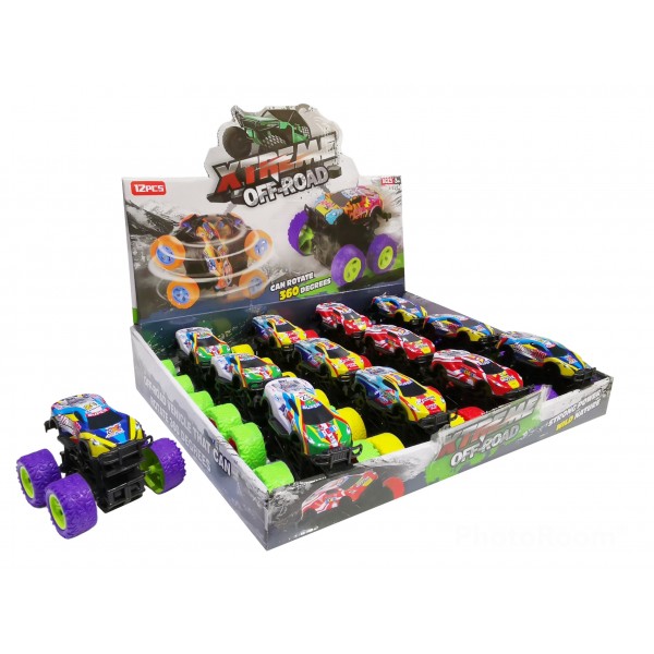 ΠΑΙΧΝΙΔΙ XTREME OFF-ROAD ΜΕ ΠΕΡΙΣΤΡΟΦΗ 360° ΔΙΑΦΟΡΑ ΧΡΩΜΑΤΑ 6.5X10CM 1251-08